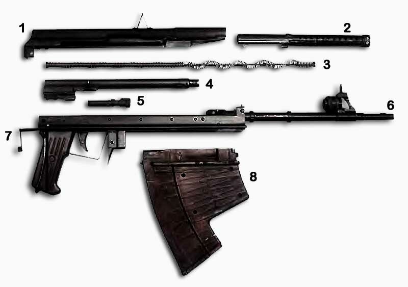 Автомат АПС в неполной разборке